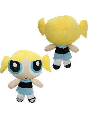 VTG Powerpuff Girls Bubbles Plush Toy 💙 Warner Bros Cartoon Network